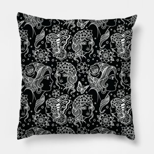 Tattoo Ladies Variant Pillow