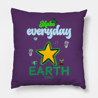 make everyday earth day 2024 gift april 22 Cute Teacher  Lover Rainbow Pillow