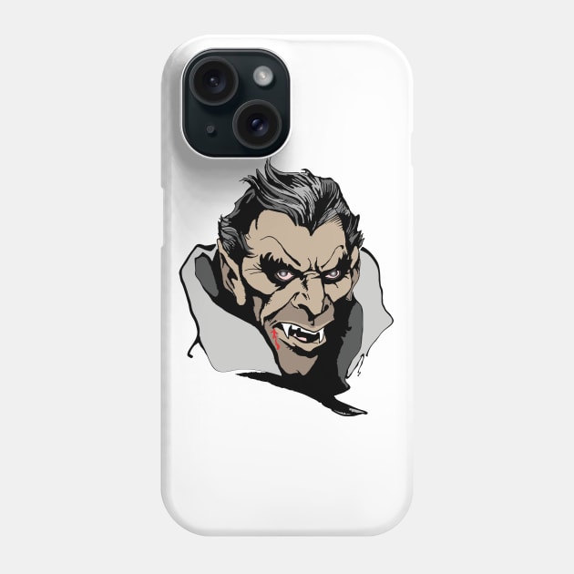 Dracula The Evil Vampire Phone Case by MonkeyBusiness
