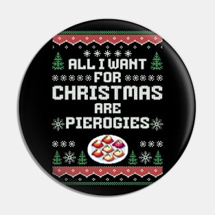 All I Want For Christmas are Pierogies Pierogi Dumplings Sticker Pin