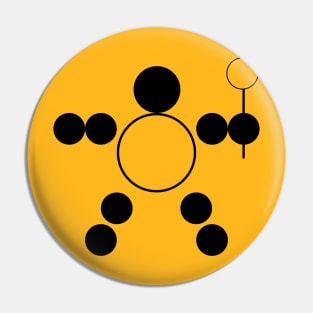 Circle person with a balloon Pin