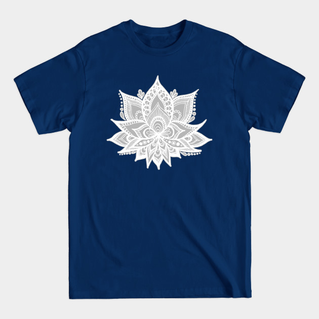 Disover Grey Lotus Flower - Lotus - T-Shirt