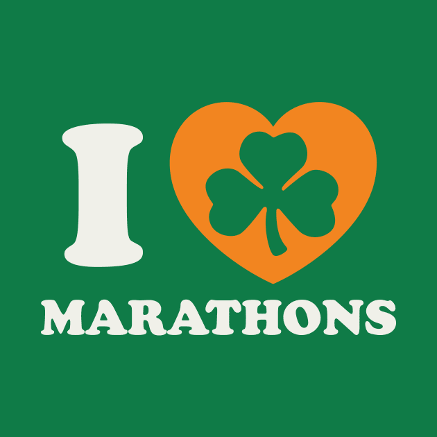 St Patricks Day Running Marathon Irish Runner Shamrock by PodDesignShop