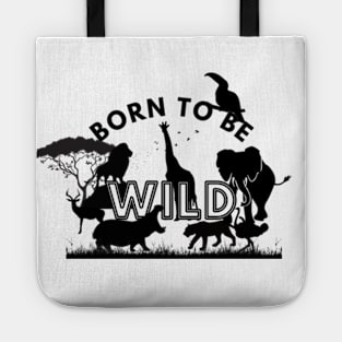 Born To Be Wild Silhouettes Tote