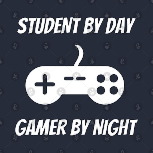 Student By Day Gamer By Night by Petalprints