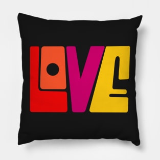 LOVE Funky Text Pillow