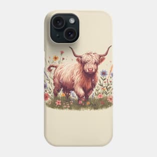 Cottagecore Aesthetics Vintage Cow Phone Case