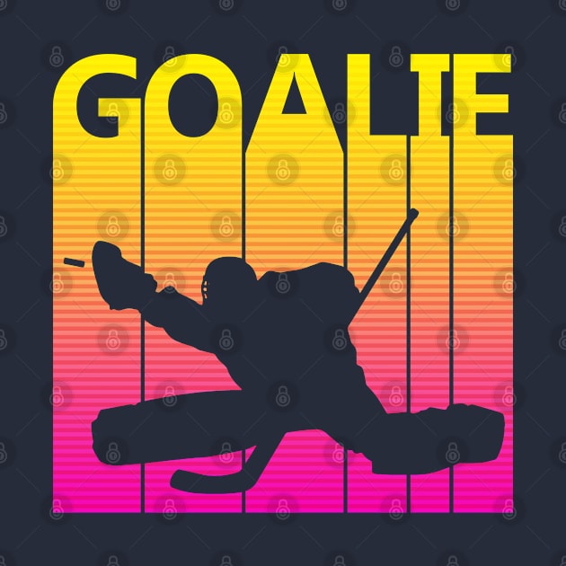 Vintage Retro Ice Hockey Goalie by GWENT