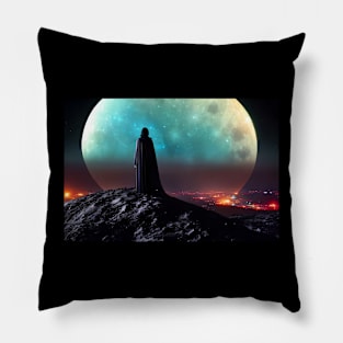 Sci-fi scenery Pillow