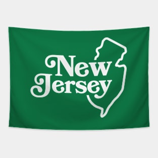 New Jersey Vintage State Outline Tapestry