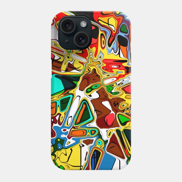 Colorful Watercolor Modern Abstract Pattern Art Phone Case by Pattern Plans