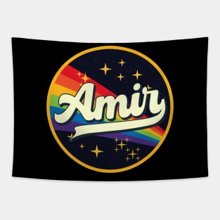 Amir // Rainbow In Space Vintage Style Tapestry