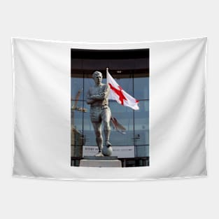 Bobby Moore Statue England Flag Wembley Stadium Tapestry