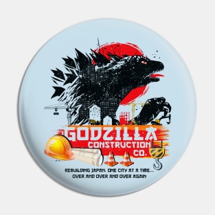 Godzilla Construction Company Pin