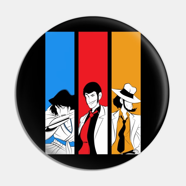 054b Lupin trio Pin by Yexart