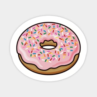 Glazed Doughnut with Sprinkles Illustration Magnet