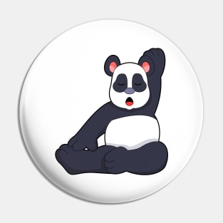 Panda at Yoga Stretching exercises Pin