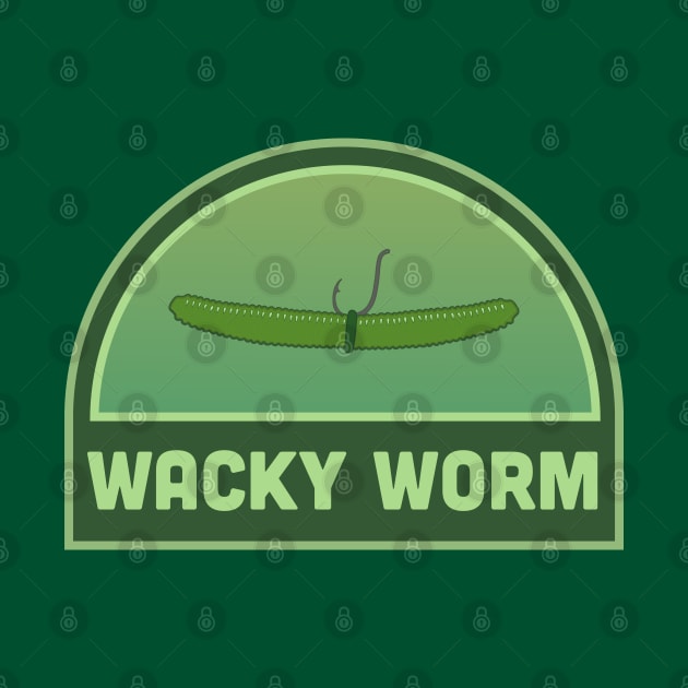 Wacky Worm Fishing Lure Tacklebox Label by Spatium Natura