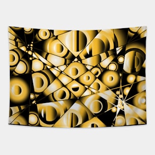 Golden Orange Bubbles 1 Tapestry