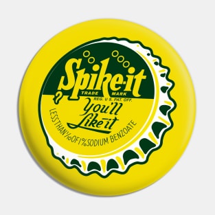 Vintage Spike It Soda Bottlecap Pin