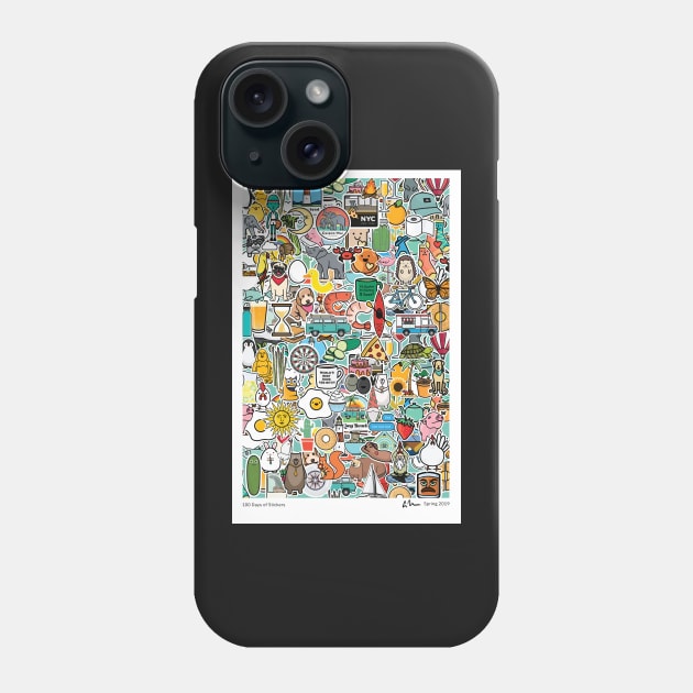 100 Days Poster Phone Case by christiwilbert