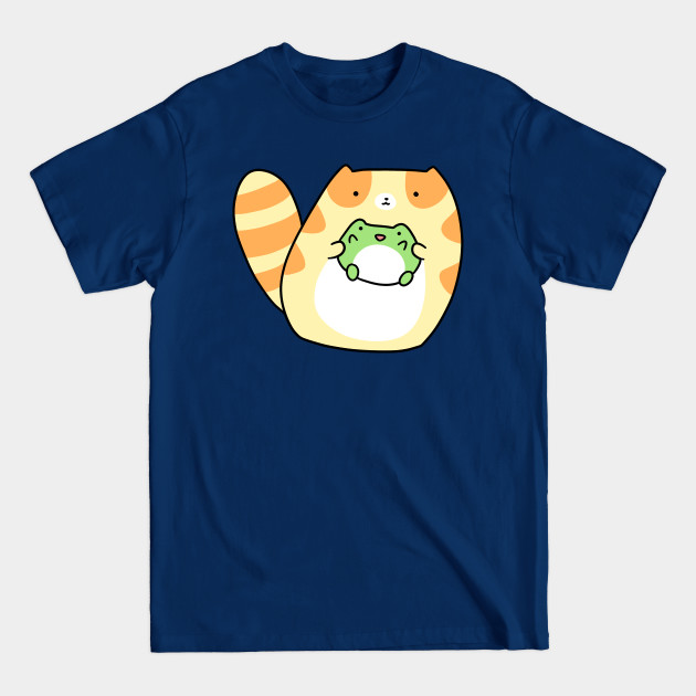 Disover Tabby Holding Frog - Cat - T-Shirt