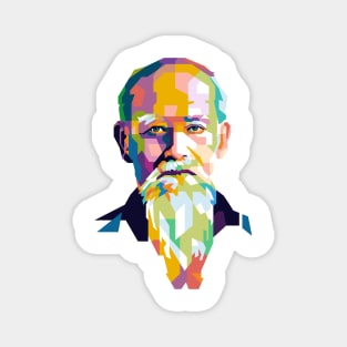 Morihei Ueshiba Popart Uncurve Magnet