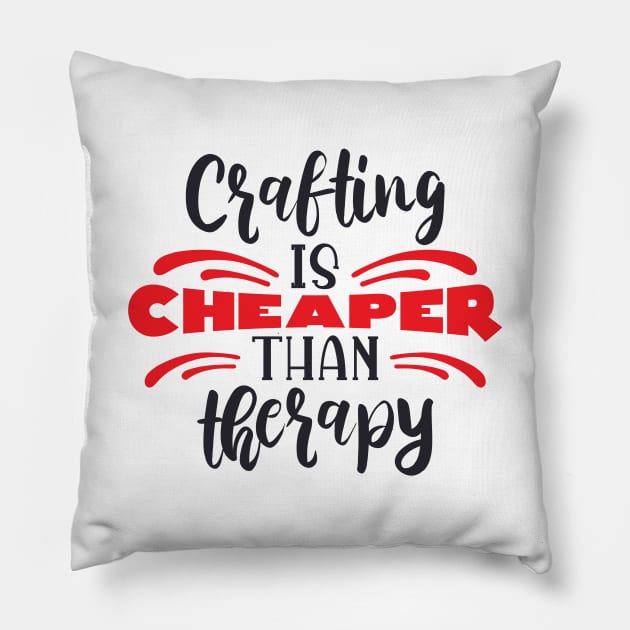 Crafting Cheaper Than Therapy Pillow by She Gets Creative