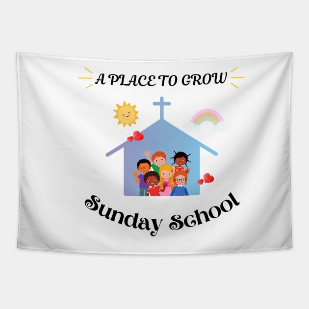 A place to grow Sunday school Tapestry by Rubi16