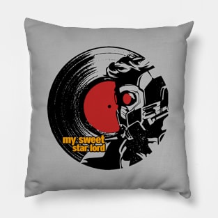 Cool Superhero Inspired Music Vintage Retro Vinyl Song Parody Pillow