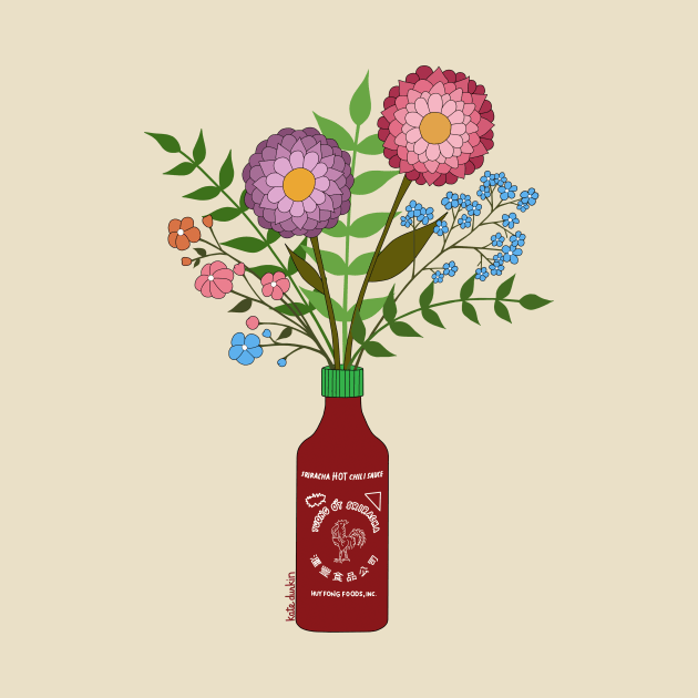 Sriracha Flowers by Kate Durkin Illustration