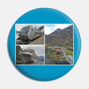 Flåm Collage Pin