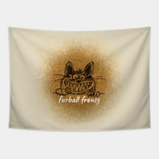 Furball Frenzy Tabby Tapestry