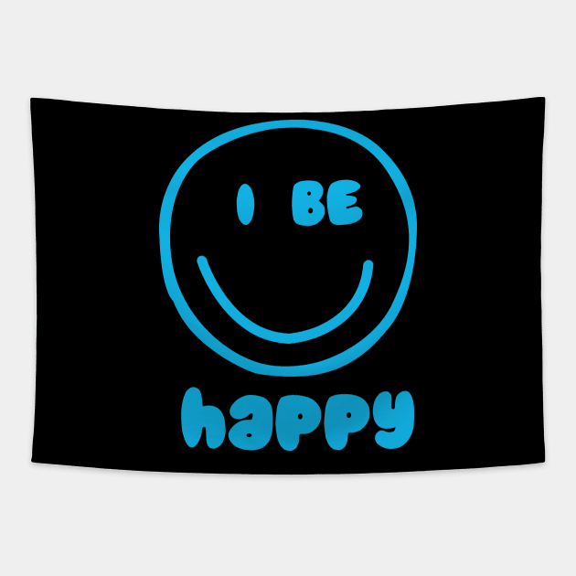 be happy smile face Tapestry by teemarket
