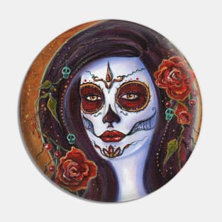 Day of the dead  Autumn Rose By Renee Lavoie Pin