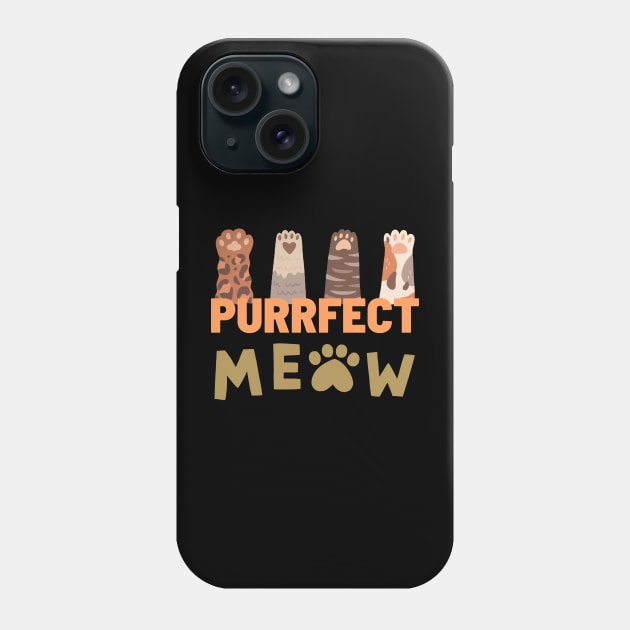 Purrfect Meow Phone Case by NICHE&NICHE