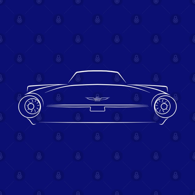 1963 Ford Thunderbird (Bullet bird) - rear stencil, white by mal_photography