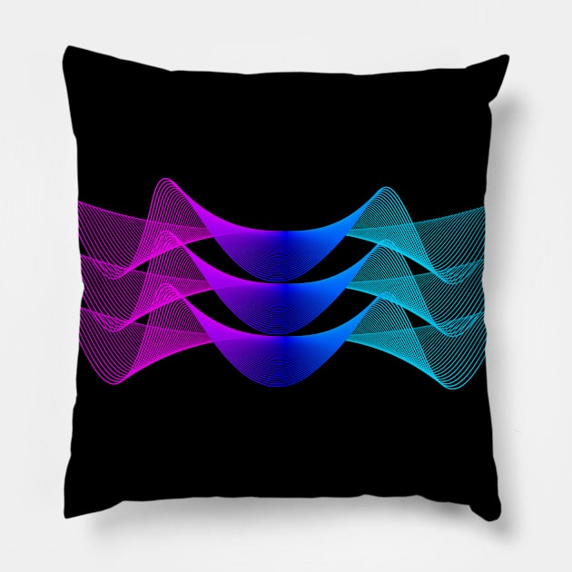 Gradient Wavy Lines Abstract 2 T-shirt Mug Coffee Mug Apparel Hoodie Sticker Tote bag Phone case Gift Pillow by Orchyd