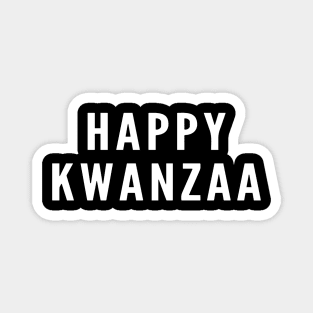 Happy kwanzaa typography design Magnet