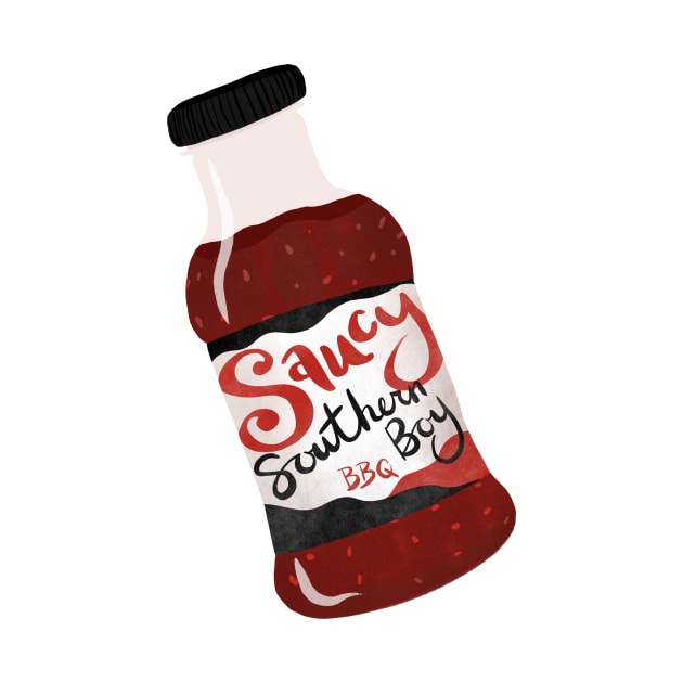 Saucy Southern Boy on white by ktomotiondesign