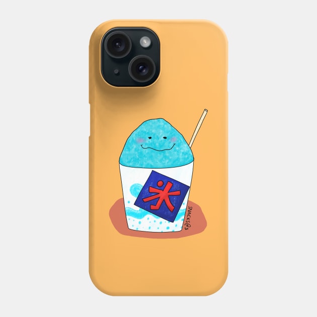 Kakigori with Blue Syrup Phone Case by Snacks At 3