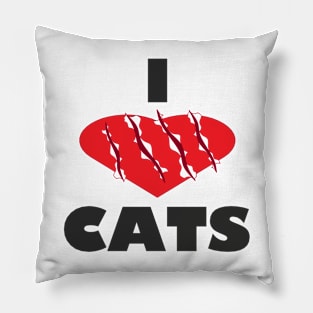 I Love Cats Pillow