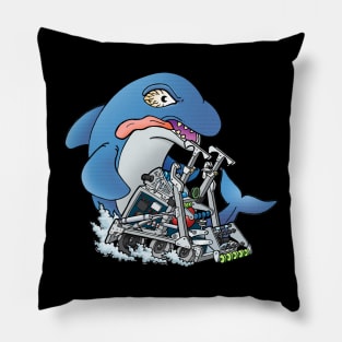 Robot Dolphins HotRod - Hermit Pillow