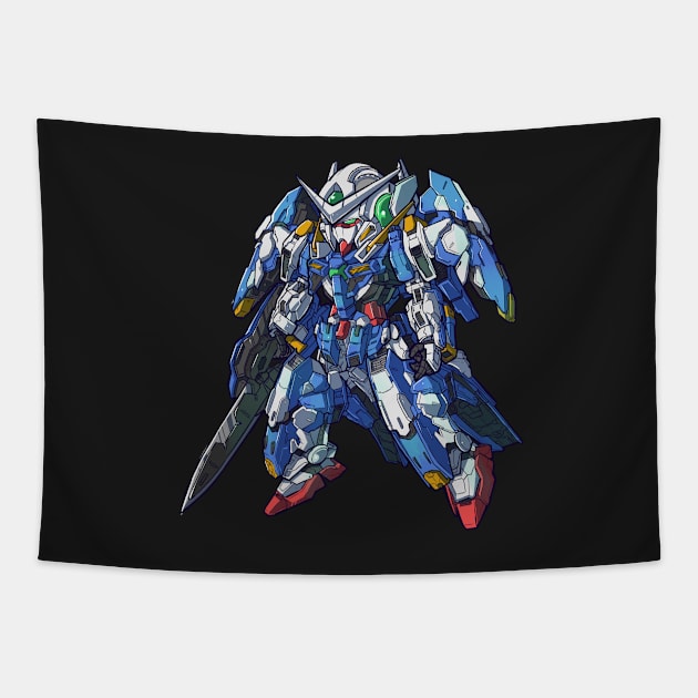 Avalanche Exia Gundam Deform Tapestry by RatjoenMerch