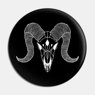 Beyond Evil White Pin