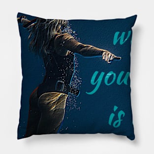 Love swimming Pillow