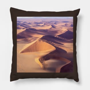 Sand hills from the air. Pillow