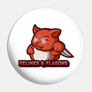 Felines and Flagons Pin