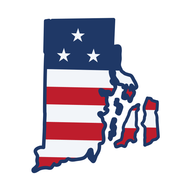 Stars and Stripes Rhode Island by SLAG_Creative