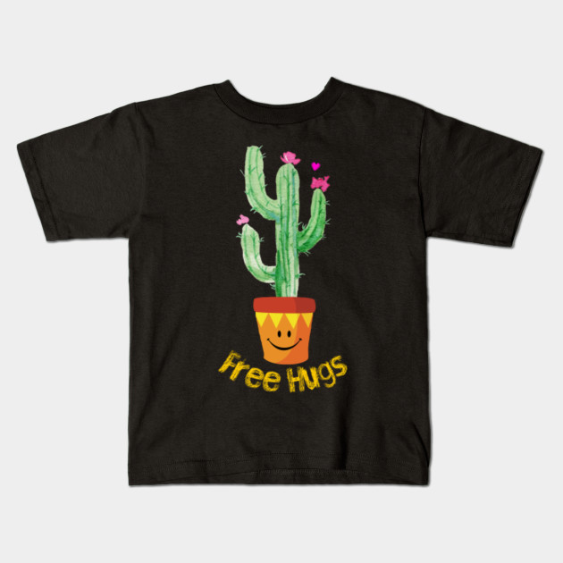 Funny Cactus Want A Hug Shirt Cactus Free Hugs T Shirt Cute Spiky